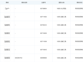 小米申请注册FU、WU等多枚商标，或为未来新车命名